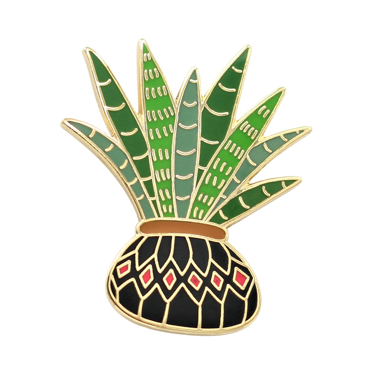 Aloe Vera Plant Enamel Pins by Real Sic - Pins for Your Life